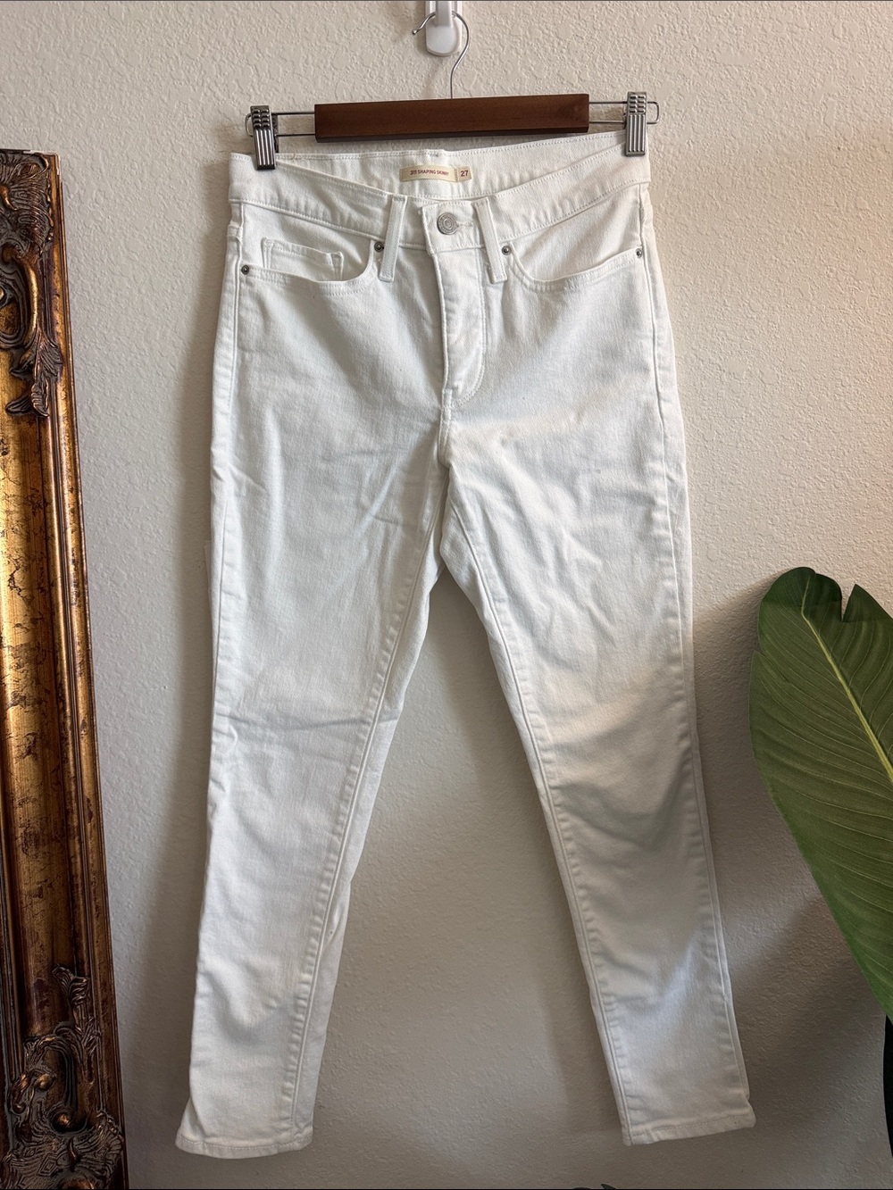Levi's White Shaping Skinny Jeans
